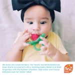 RaZbaby RaZberry Silicone Baby Teether Toy - Berrybumps Soothe Babies Sore Gums - Infant Teething Toy - Hands Free Design - BPA Free - Easy-to-Hold Design - Teething Relief Pacifier - Fruit Shape/Red - Image 5
